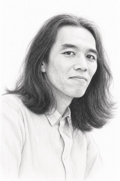 山本 利義（鉛筆画肖像）